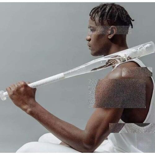 Crystal baseball bat transparent baseball stick hockey stick outdoor car trunk baseball bat furnishings baseball bat