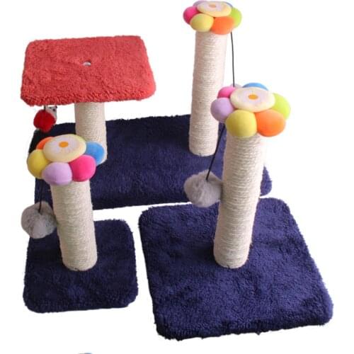 Cute Flower Cat Scratcher Cat Toys Cat Climbing Frame Pet Supplies Kitten Play Toys Small Cat House