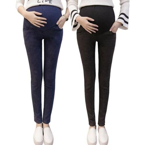 Maternity Wear Skinny Pants Jeans Leggings Pregnancy Clothes Pencil Denim Pant Strench Clothes Gravida Trousers Spring Autumn