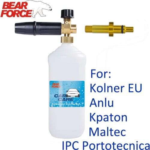 Snow Foam Lance Foam Nozzle Car Washer Foam Generator High Pressure Soap Foamer Car Foam Wash for Kolner Anlu Kpaton Maltec IPC