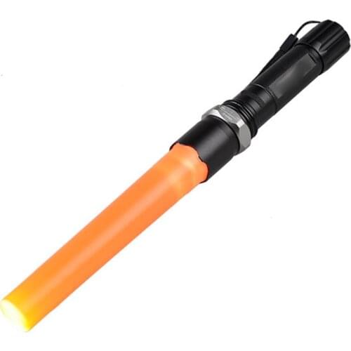 Traffic Signal Baton Rechargeable LED Flashlight Torch Light