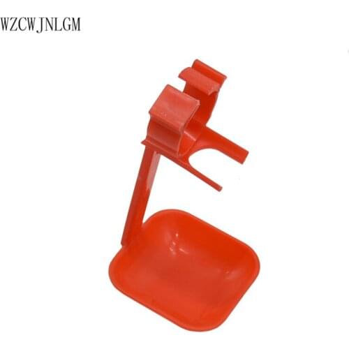 20 chicken drinking fountains hanging cup bird water bowl nipple red drinking cup chicken drinking fountain breeding equipment