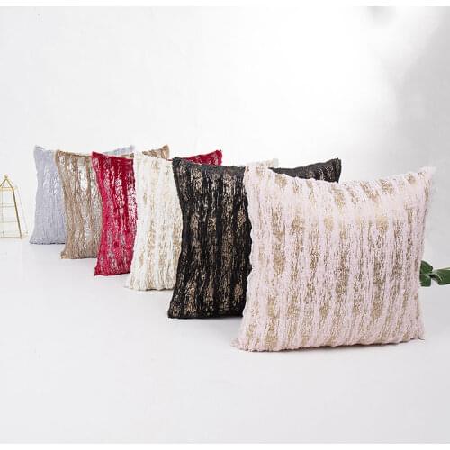 1PC Plush Decorative Cushion Cover Hot Silver Hug Pillowcase Modern Nordic Simple Style Cushion Case Sofa Seat Throw Pillows
