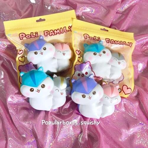 Popularboxes poli family squishy Slow Rising Gift Toy