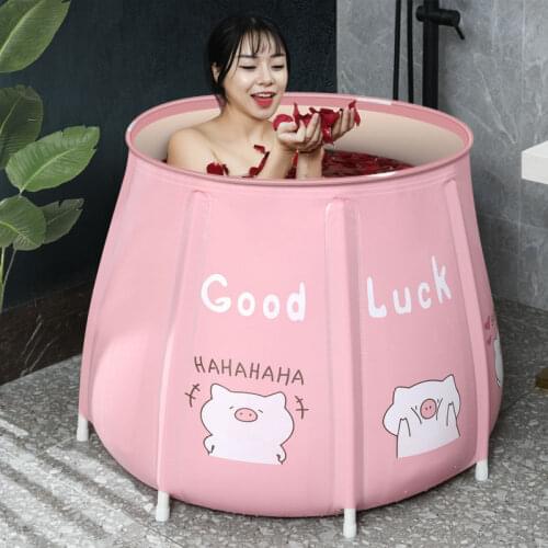 Portable Bathtub Folding Bath Bucket Foldable Adult Tub Baby Swimming Pool Insulation Separate Family Bathroom SPA Tub WY72903
