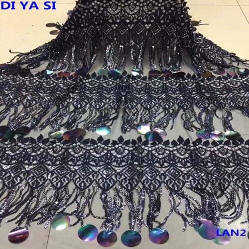 Promotion. New quality 3D flower gauze embroidered mesh lace, African French lace fabric Nigeria French mesh lace. Multi color s