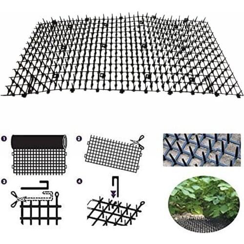 Garden Cat Scat Mats Safe Anti-Cat Prickle Strips Keep Cat Away Digging Climbing Safe Spike Use For Outdoor Indoor 78.7x11.8in