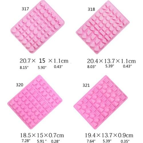 Silicone Chocolates Resin Casting Mold Reusable 60 Cavity Candy Making Mold Ice Cube Trays Candies Making Supplies Tools