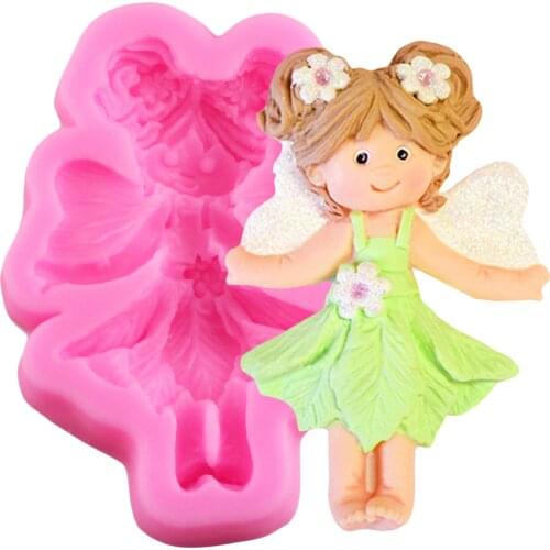 Pretty Girl Fondant Molds Cake Decorating Tools Silicone Moulds For Chocolate Polymer Clay Resin Mold Baking Tools