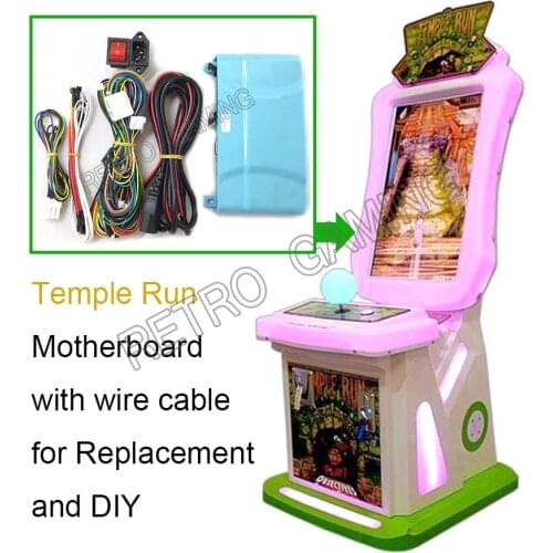 Temple Run game PCB board motherboard with wires cable and power switch socket for arcade Simulated running video game