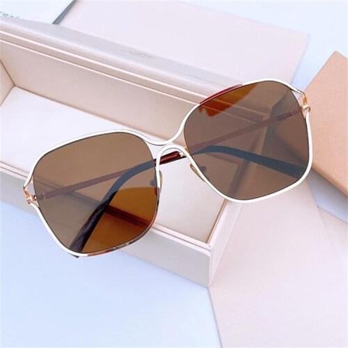 Retro Fashion Square Oversize Sunglasses Women Luxury Designer Big Frame Sun Glasses Female Leisure Clear Lens Eyeglasses UV400