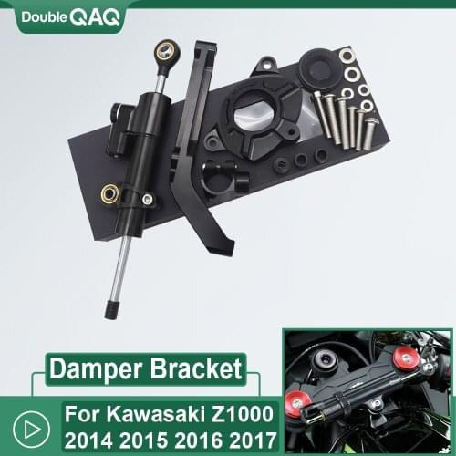 Motorcycle Z1000 2014-2017 Steering Stabilize Damper Bracket Mount for Kawasaki Z1000 2014 2015 2016 2017