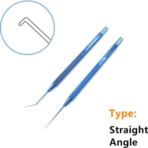 Titanium Sinskey Lens Manipulating Hook 0.15mm dia blunt tip ophthalmic Veterinary Surgical Instruments