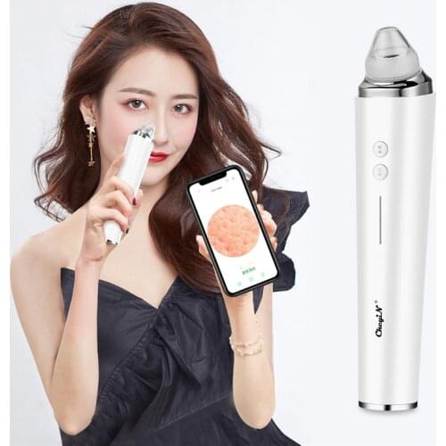 6 In 1 Smart Blackhead Remover Phone Display WiFi Connection Professional Vacuum Suction Pore Cleaner Acne Comedone Extractor 45