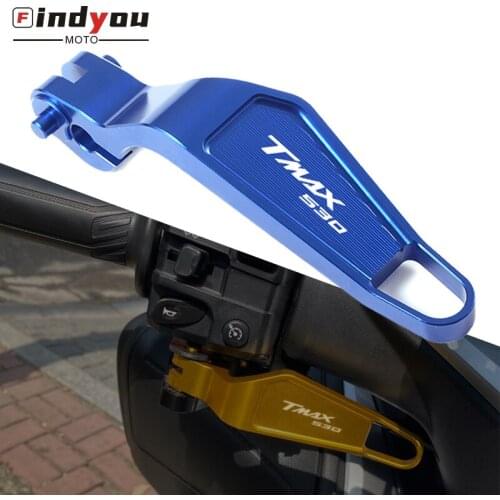High Quality Motorcycle CNC Aluminum Parking Brake Lever For YAMAHA TMAX 530 SX/DX TMAX530 2017-2019 Gold Red Black Accessories