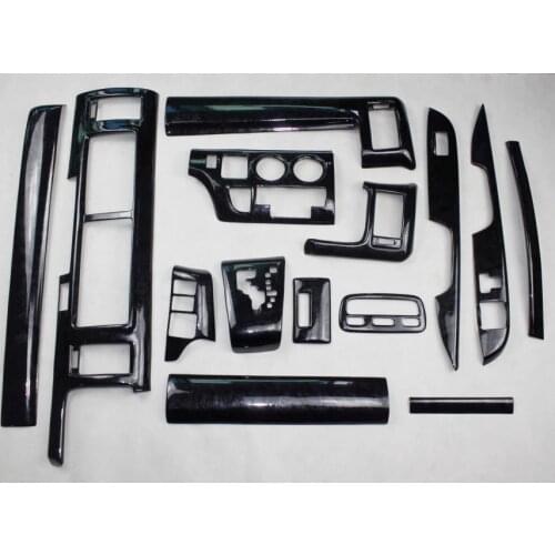 2005-2009 HIACE center console stickers protection shell 14PCS RHD Piano black
