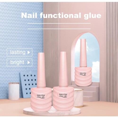10ml Nail Coat Gel Quick Dry High Brightness Protective Top Base Coat Polish Long Lasting Reinforce Gel for Female