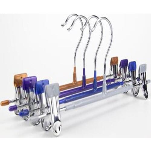 30cm 10pcs/lot Trouser Hangers with Clips Multifunctional Clip Hanger for Skirts