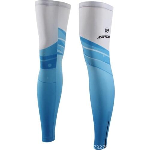 2015 Blue XINTOWN Women Men Bike Bicycle Cycling Leg Warmers Running Sleeve sun UV Protection Guard Knee S-XXXL CC4220