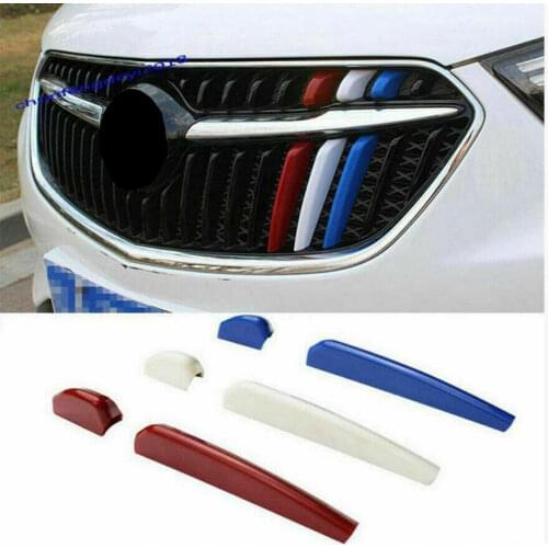3 Color Grille Trim Stripe Grille Bar Cover Clips ABS For Buick Encore 2016 2017 2018 2019