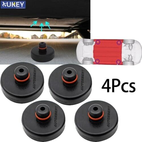 4x For Tesla Model 3 Model S Model X Model Y Car Jack Pad Adapter Rubber Battery & Chassis Protection Black For Lifting Support