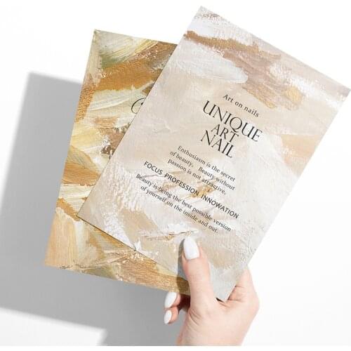 5pc/set photo props card Japanese nail art photography marble pattern background card nail art display board replacement card