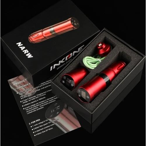 NARW Touch Panel Wireless Tattoo Rotary Machine Pen With 1800mAh Battery Capacity