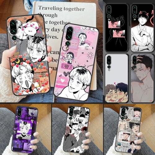 Bj alex Anime Phone case For Huawei P Mate P10 P20 P30 P40 10 20 Smart Z Pro Lite 2019 black soft Etui painting bumper 3D