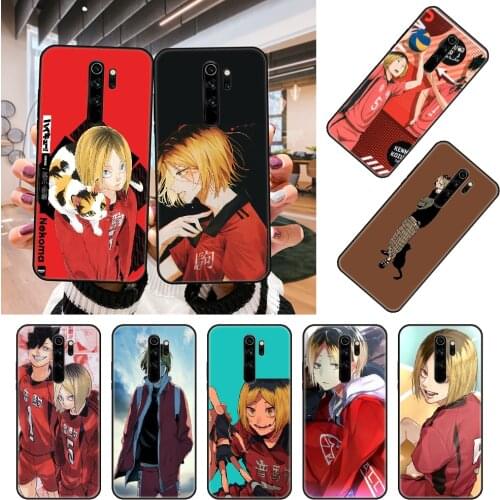 Phone Case For Xiaomi Redmi Note 8 8T 7 7A 9 9A 9S 8A 4 5 6 Pro Black Cover Waterproof Silicone Anime Kozume Kenma Haikyuu
