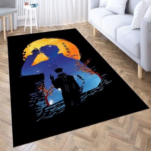 Gojo Jujutsu Kaisen Carpet for Living Room 3D Anime Cartoon Rug Gamer Teen Room Bedside Lounge Rug Kids Children Floor Mats