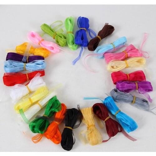 10 yards/lot) 1/4''(6mm) organza ribbons wholesale gift wedding Christmas decoration wrapping ribbon