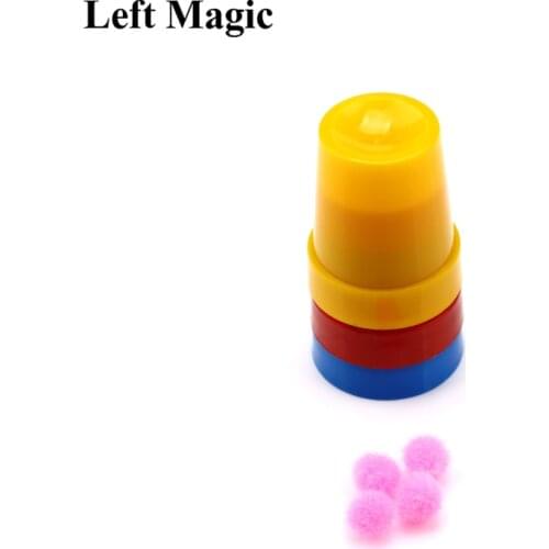 Small mini three Cups & Balls 3.4*3.0cm close up Magic Tricks illusion mentalism truco magia children kids toy