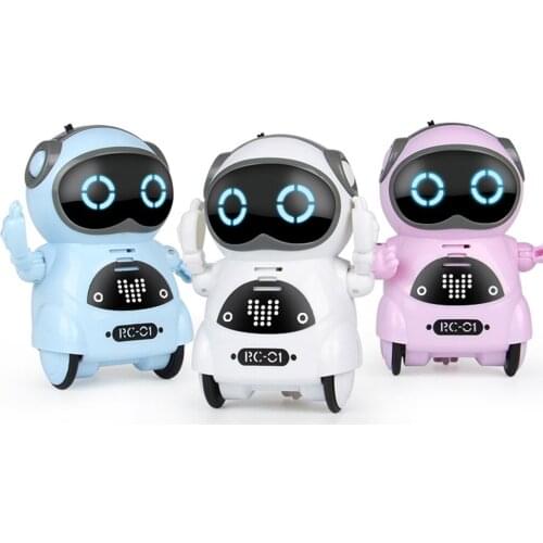 Mini Pocket Robot Voice Recognition Record Singing Dancing Intelligent Dialogue Interactive Early Education Gift Childrens Toy