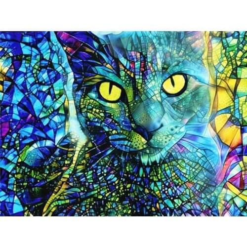 Cat 5D Diamond Painting Kits New Arrivals Full Round With AB Drill Diamond Embroidery Sale Animal Handicraft Home Decor
