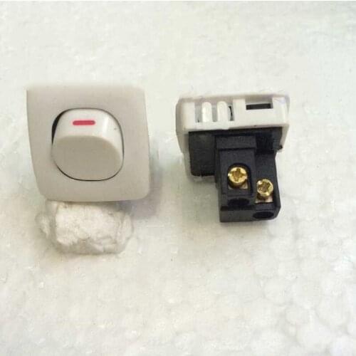 100 pcs Wall bean switch, single control button switch, hotel bedside control board, functional unit 86 type