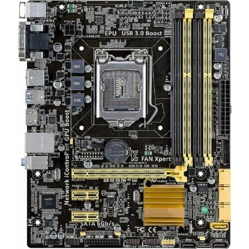 B85M-E Desktop Motherboard MATX Socket For Intel B85 32GB Desktop Mainboard USB 3.0 Used FCLGA1150 Up To Core I7