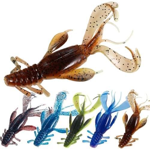 5Pcs Pesca Silicone Bait Fishing Lure Soft Lures Crazy Flapper 110mm 11.4g Swimbait Wobblers Sets Carp Fishing Tackles Bass Bait