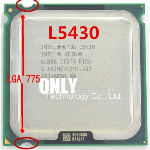 Free shipping L5430 2.66GHz/12M/1333Mhz/CPU equal to LGA775 Quad-Core Q8200 Q830000 Q8400 CPU,works on mainboard no need adapter