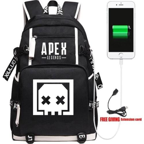 New Apex Legends Death Box Backpack Travel Shoulder Laptop Bags Cosplay Game Cartoon Kids Teens School Student Bags Bookbag