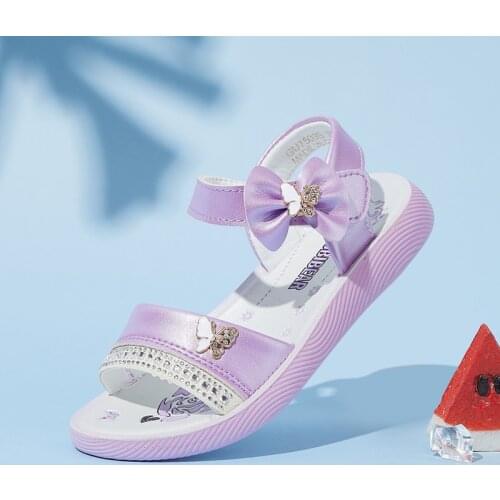 DOBATU New Childrens Sandals for Girls Princess Shoes Butterfly Beach Shoes 2021 Summer New Breathable Shoes Korean Kids Shoes