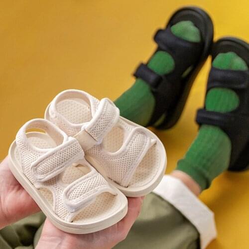 New Summer Childrens Sandals Breathable Toddler Kids Shoes Light Sole Girls Boys Sandals Hollow Solid Casual Little Baby Shoes