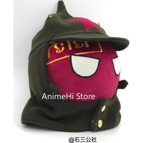 Soviet Russia Ball and Budyonny Cap Plush Doll RSFSR countryballs Polandball Cosplay plushies Hand embroidery Toy Cute Gift 20CM