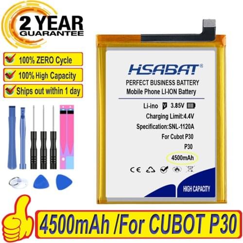 Top Brand 100% New 4500mAh Battery for CUBOT P30 Batteries + free tools