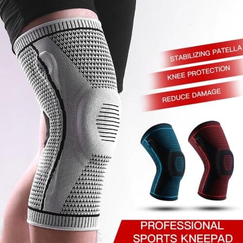 Kyncilo Cycling Knee Pads 1 Pack Bicycle Equipped With Silicone Spring Breathable Knee Pads Mountain Bike Riding Knee Pads