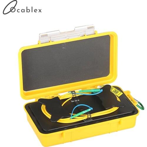 Fiber Optic OTDR Launch Cable Box 1km SM Single Mode FC/UPC-FC/UPC OTDR Dead Zone Eliminator Fiber Rings