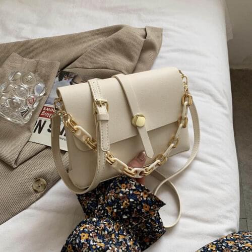 Women Bag Shoulder Bag Soft Purse Crossbody Bags for Women Handbag All-match Fashion Chain Designer 2021 PU Leather Solid Color