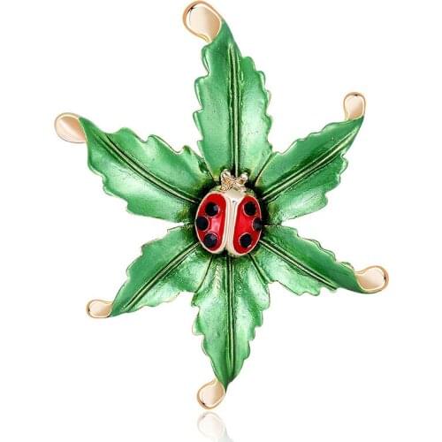 3pc New retro ladybug DIY Brooch Vintage Enamel Lapel Pins Badge for women New Year Simple Clothing Accessories