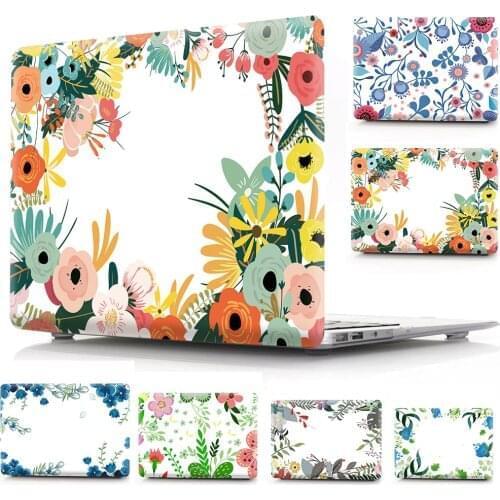 Flower Pattern Hard Cover Case For Macbook Air 11 13 Pro 13 Retina 12 13 15 16 Shell Sleeve For Macbook Pro 13 case