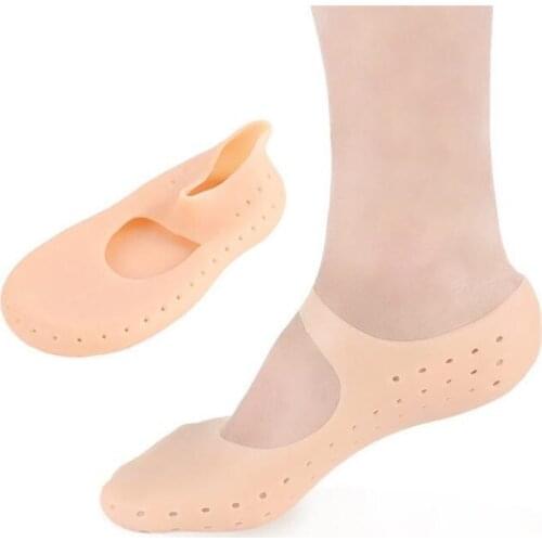 1pair New Silicone Insole Gel Sock Foot Care Tool Feet Protector Pain Relief Crack Prevention Moisturize Dead Skin Removal Sock