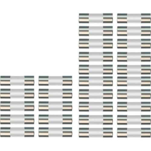 20pcs/10pcs Ceramic Fuse For Multimeter Instrument 600mA 10A Ceramic British Plug Fuse